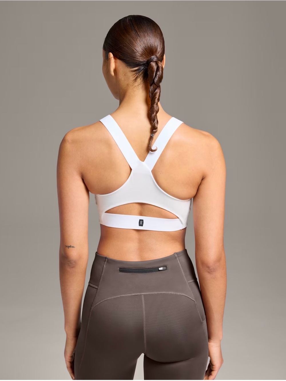 On Cloud Performance Flex Sports Bra - White - Women's Sz Large - Picture 3 of 8